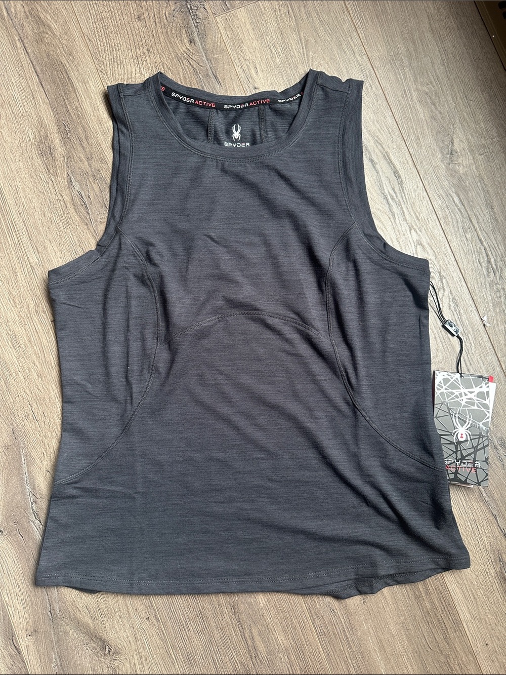 Spyder Black Athletic Women's Tank - Scoop Neck Performance Top